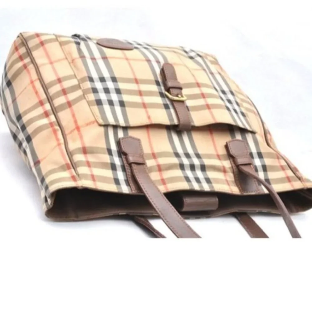 Authentic Burberrys Nova Check Canvas Bag - Picture 4 of 13